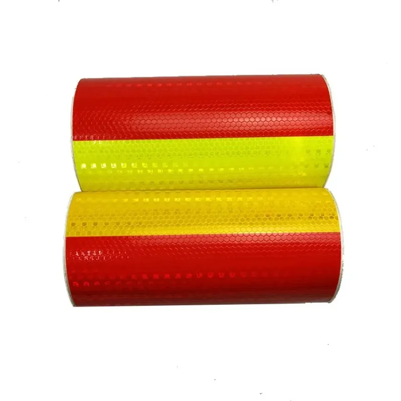 

High Visibility Red & Yellow Reflective Tape For Trucks & Warning Strips