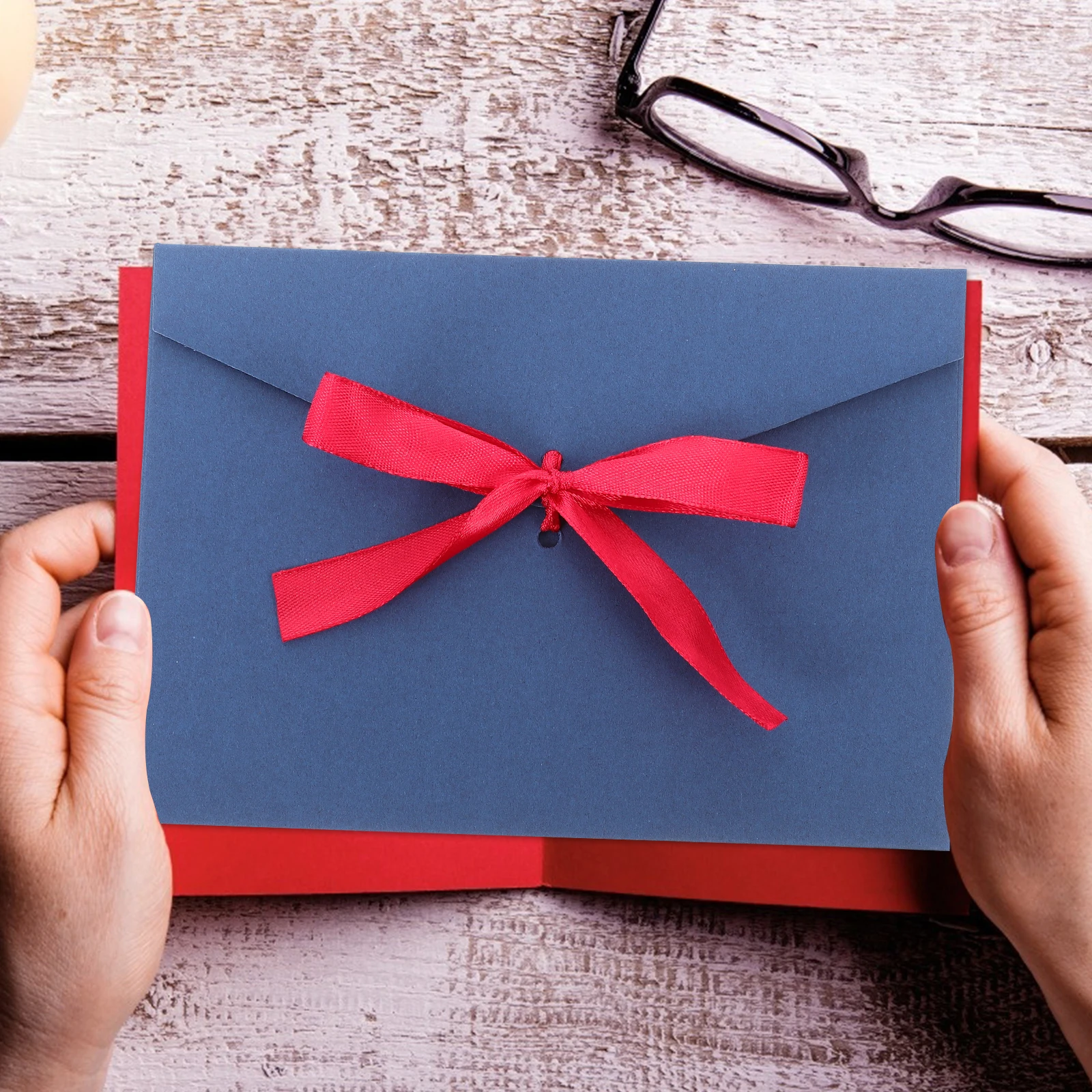 

10Pcs Pearlized Paper Postcards Thickened Decorative Envelope for Congratulations Blessing Cards Stationery Office Supplies