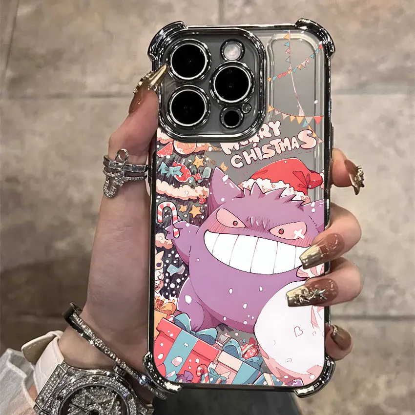 Christmas Pokemons Pikachus Gengar Case For Samsung Galaxy A56 A55 A54 A52 A53 5G A36 A34 A35 A73 A26 A25 A16 06 A07 Phone Cover