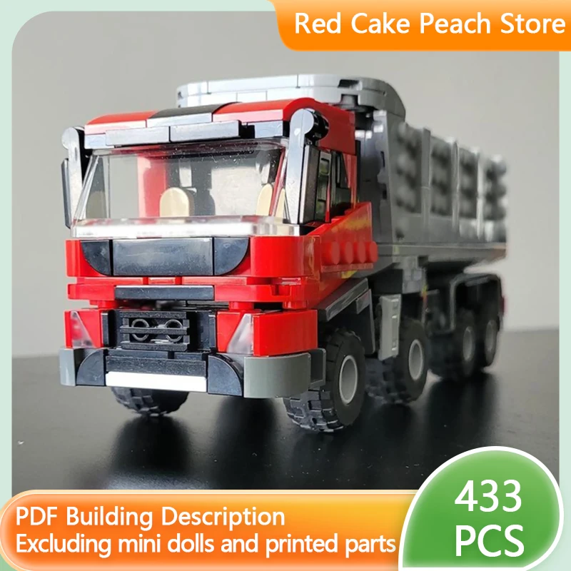 

City Car Model MOC Building Bricks Articulated Truck With Tipper Modular Technology Children Holiday Gifts Assemble Toys Suit