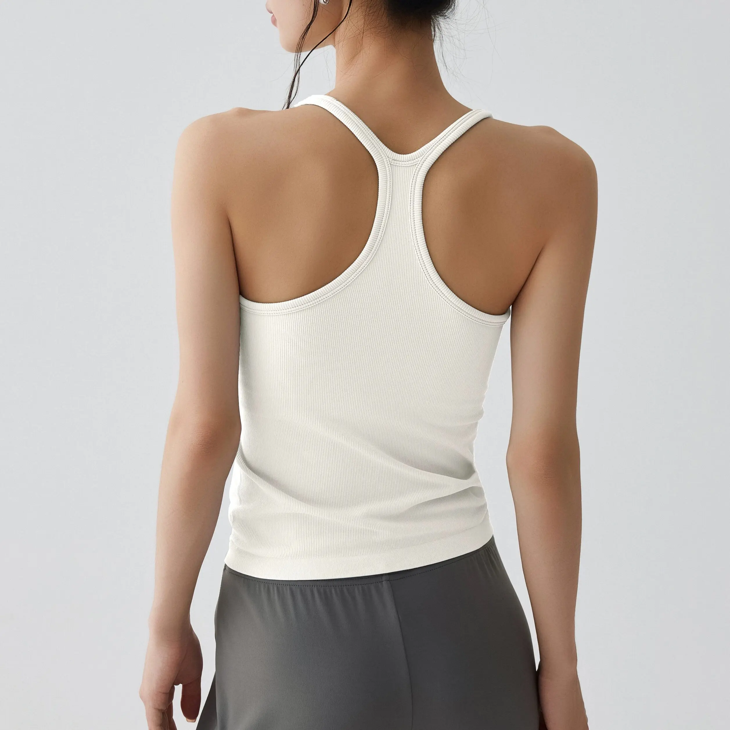 Seamless Sports Bra Women Shock-proof Top Running Mid-intensity Push-up Anti-sagging Fitness Vest All-in-one Yoga Shirts Clothes