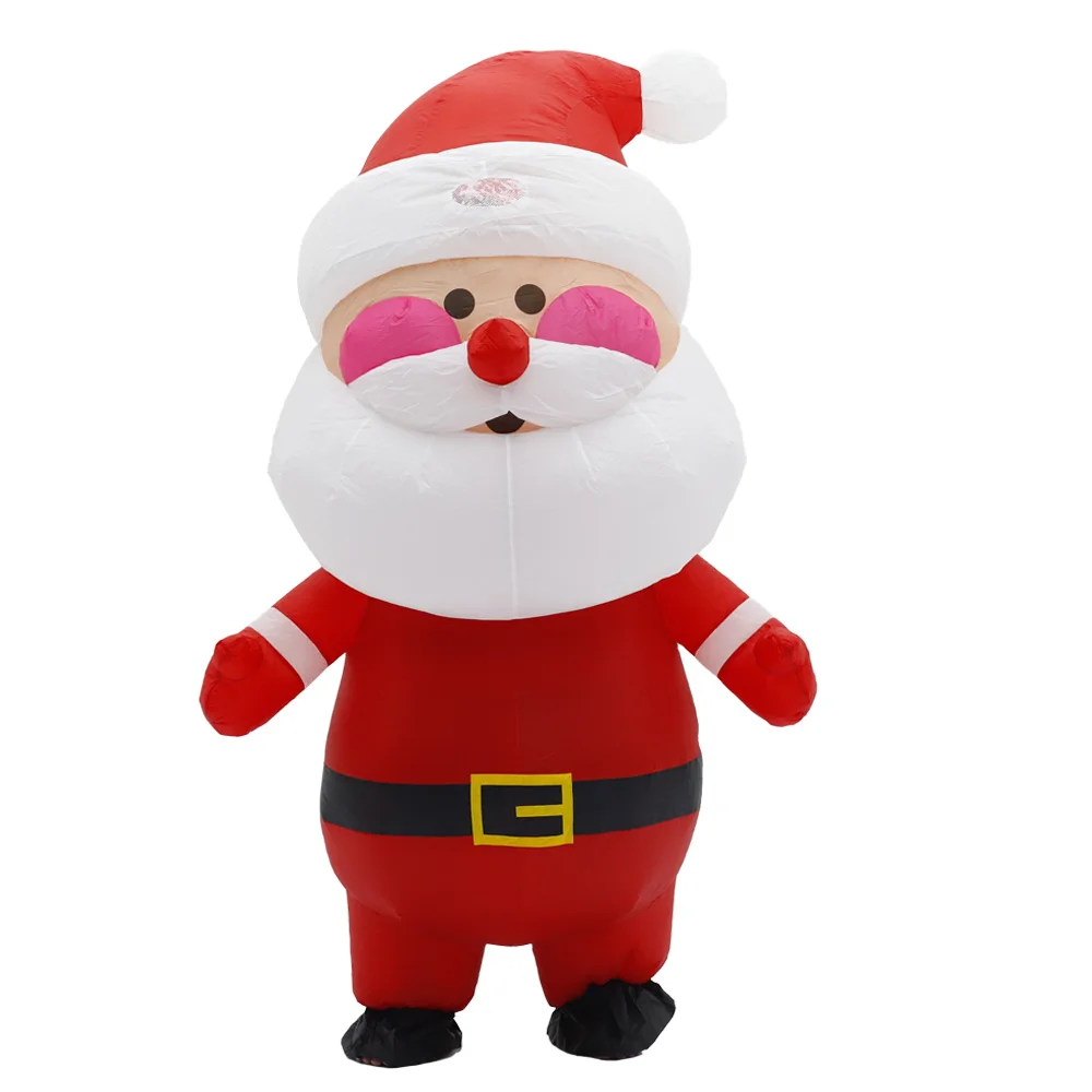 

Santa Claus Inflatable Costume Mascot Parade Adult Character Cosplay Christmas Party Event Set
