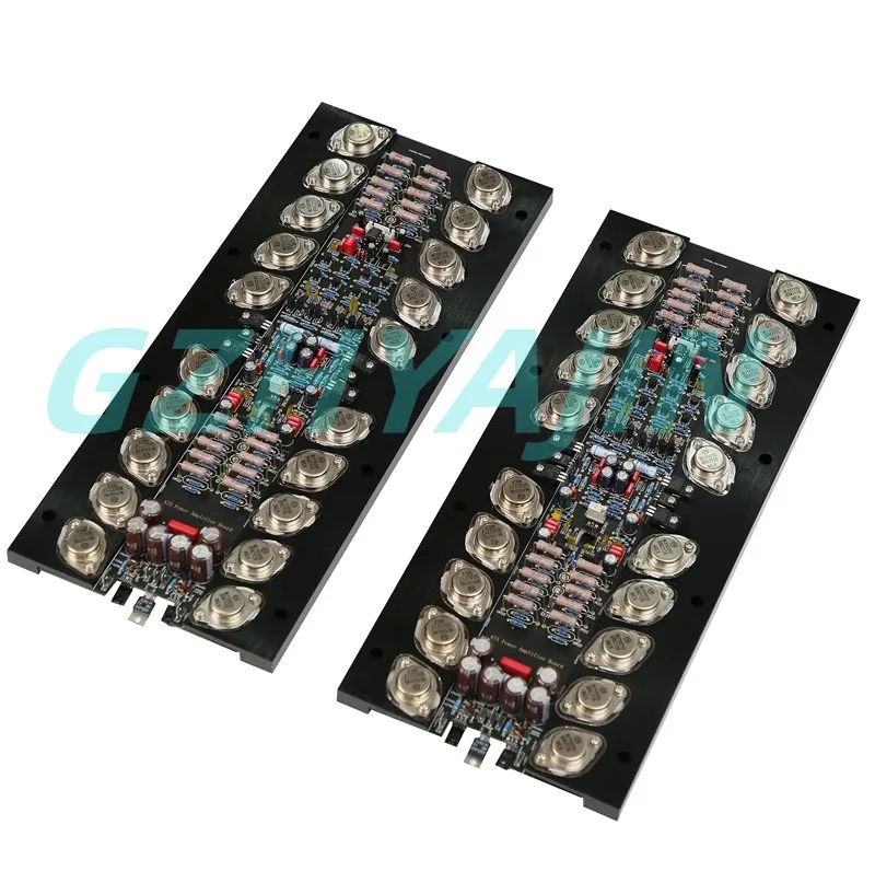 A pair  A75 pure Class A high power amplifying board CL237 BTL horn protection circuit, using Ansome MJ15024G/MJ15025G 40 pair