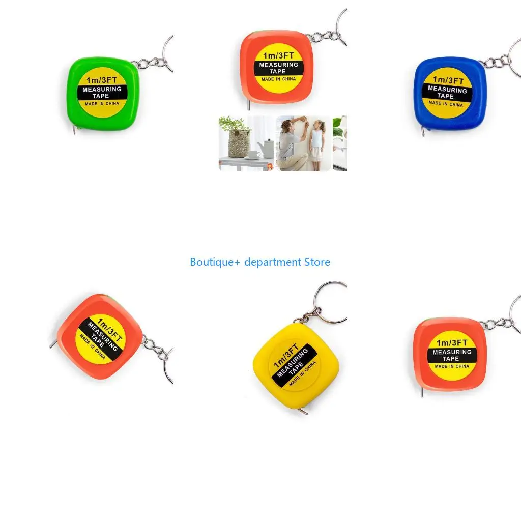 E1PD Pocket Size 1 Meter Tape Measure Automatic Recoils Portable Design Double Scale