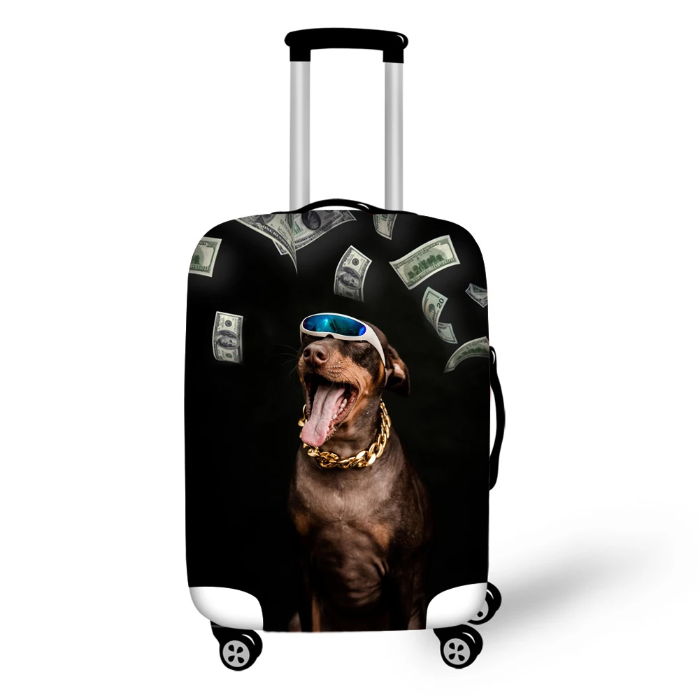 

Puppy Dog Husky Design Travel Accessories Suitcase Protective Covers 18-32 Inch Elastic Luggage Dust Cover Case Stretchable