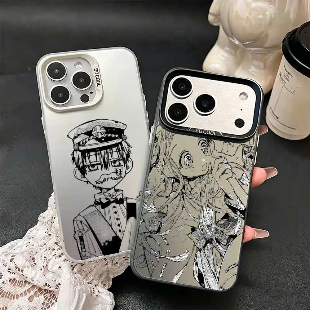 

Toilet-bound Hanako-kun Anime Phone Case For iPhone 17,16,15,14,13,12,11,Mini,Pro,E,MAX White Candy Matte Cover