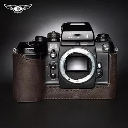 handwork Photo Camera Genuine leather cowhide Bag Body BOX Case For Nikon F4 F6 Protective sleeve box base shell
