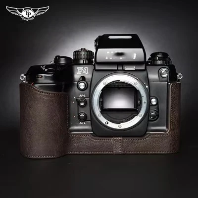 handwork Photo Camera Genuine leather cowhide Bag Body BOX Case For Nikon F4 F6 Protective sleeve box base shell