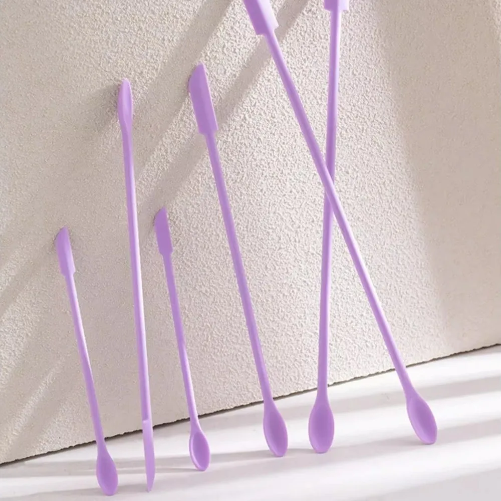 3Pcs/set Silicone Empty Bottle Scraper Soft Reusable Lotion Jar Scraper Double-Headed Eco-Friendly Foundation Scraper