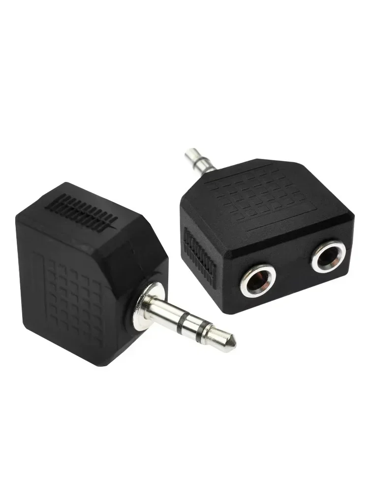 Connecteur stéréo à double prise femelle à 3 voies, 3.5mm, prise mâle, adaptateur Audio, écouteurs MP3, convertisseur séparateur de type Y pour téléphone, 2/4 pièces