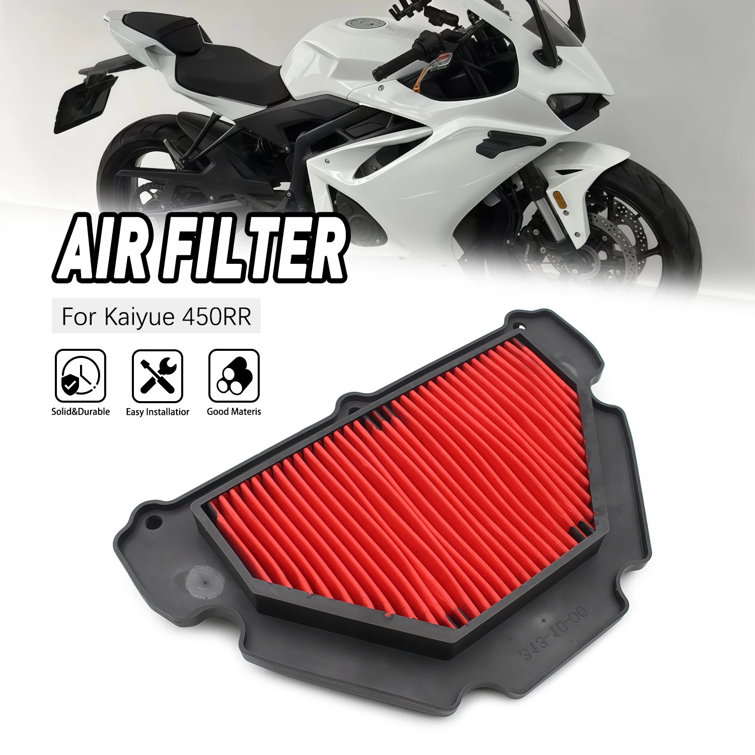 

Air Filter Element For KOVE 450RR ZF400GS-A reliable Replacement Motorcycle Accessories