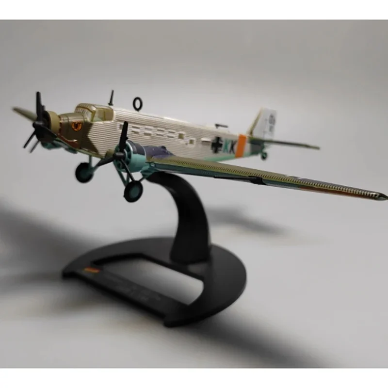 Diecast 1:144 Scale  German Junker 52 transport aircraft simulation model Static decoration Souvenir gifts for adult