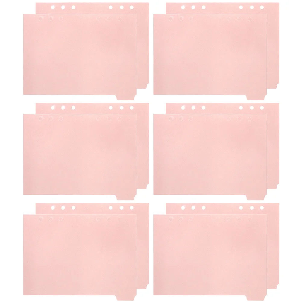 

12pcs A5 Binder Premium Notebook Dividers Colored Page Markers For Reports Journals Diaries Index Labels Loose-Leaf Dividers