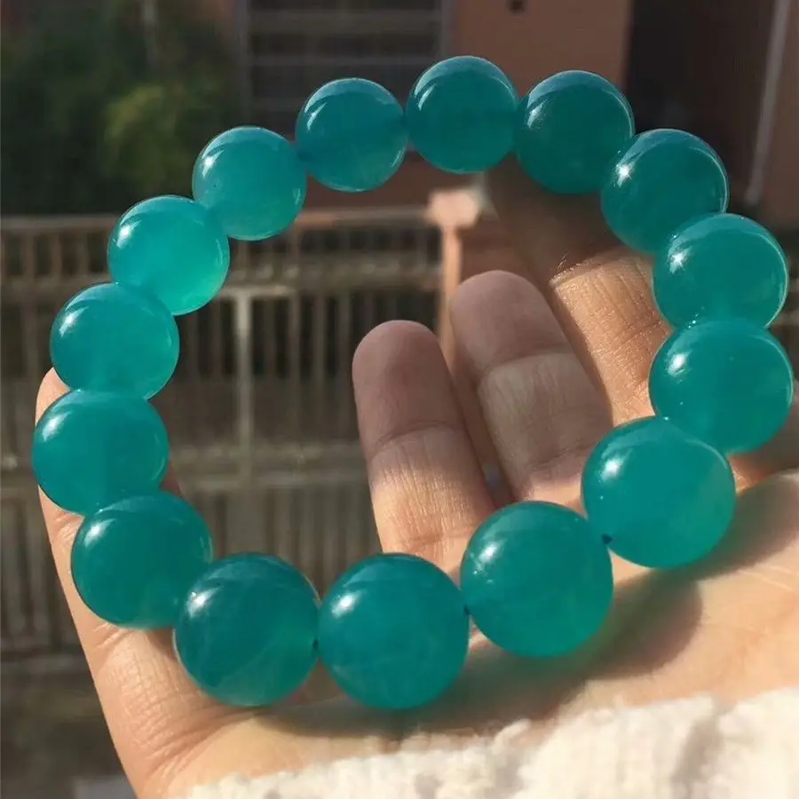 

12mm Natural Ice Amazonite Bracelet Jewelry For Women Lady Men Gift Crystal Stone Green Mozambique Gemstone Beads Strands AAAAA