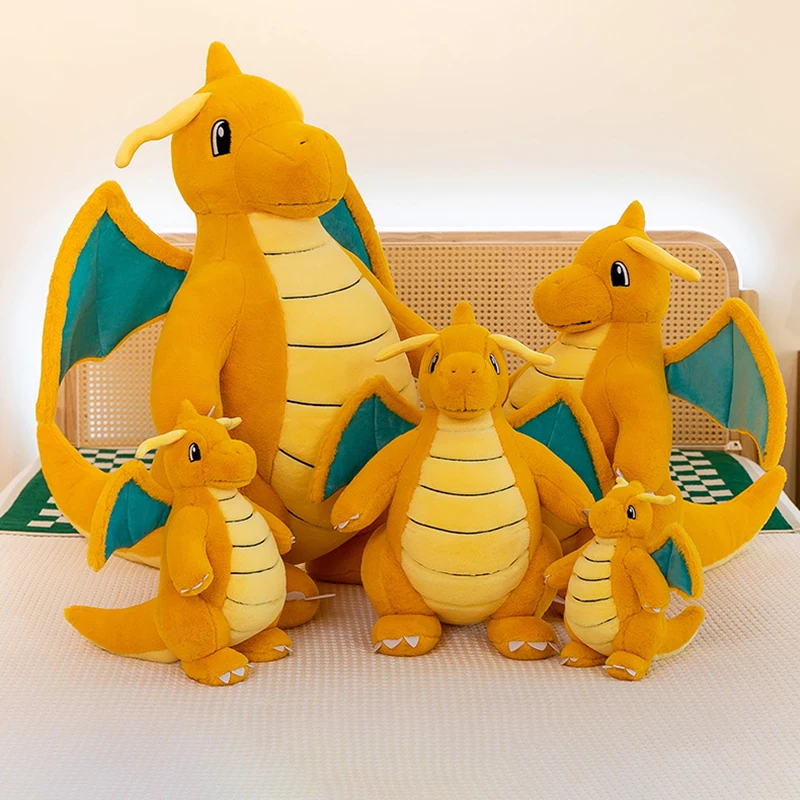 Pokemon Dragonite Plushie Toy Rabbit Plush Large Size Pokémon 45/60/80cm Plush Animal Soft Stuffed Kawaii Doll Gift for Children