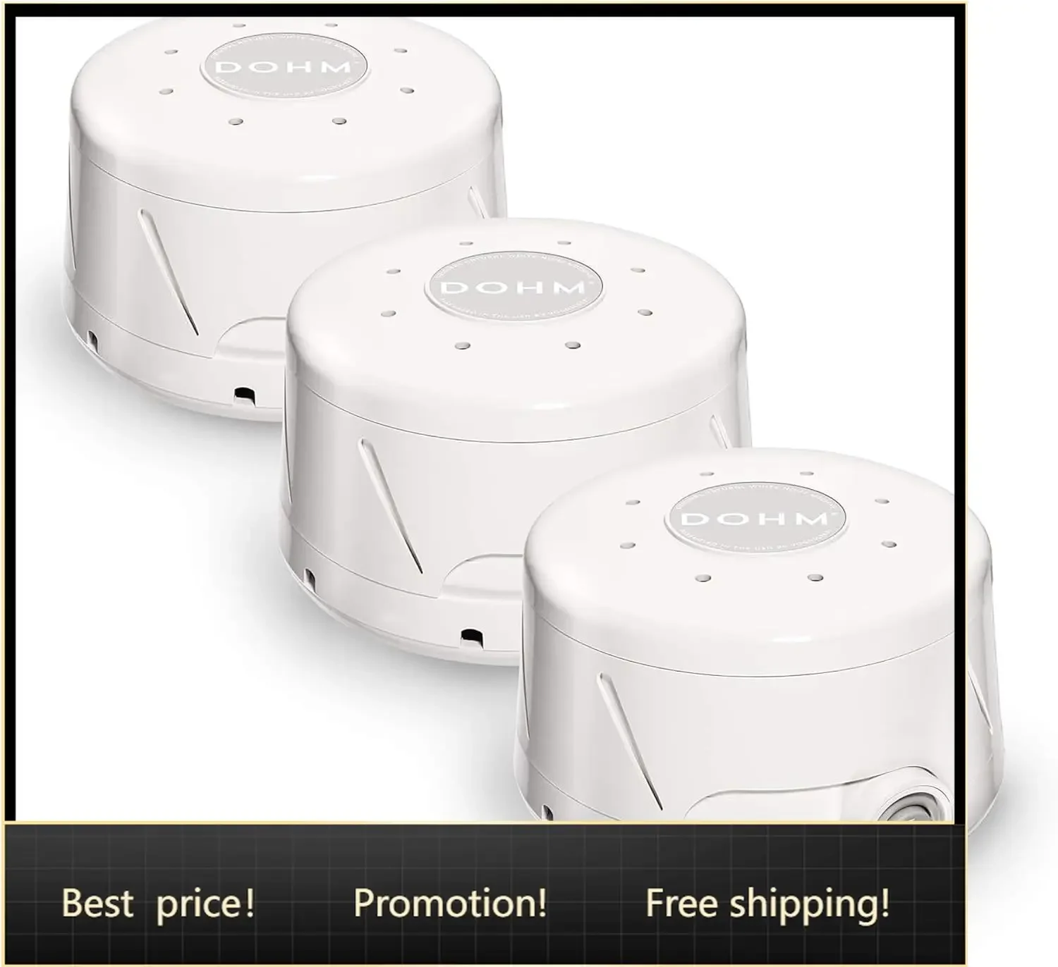 Brand new fast shippingBestsellerDohm Classic (3 Pack) The Original White Noise Sound Machine, Soothing Natural Sounds from a Re