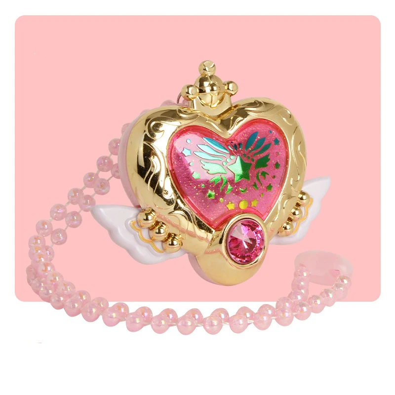 Kids Flower Fairy Magic Necklace Dream Watch Set Girl Princess Magic Colorful Light Music Necklace Magic Light-emitting Toys