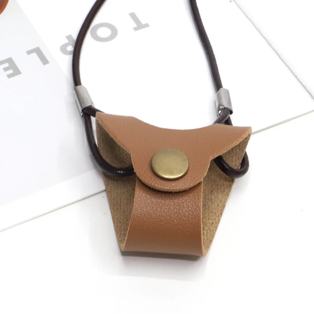 PU Leather Glasses Bag Anti Fall R Eyewear Cases Eyewear Hanging Neck Strap Holder Straps Glasses Protection Cover