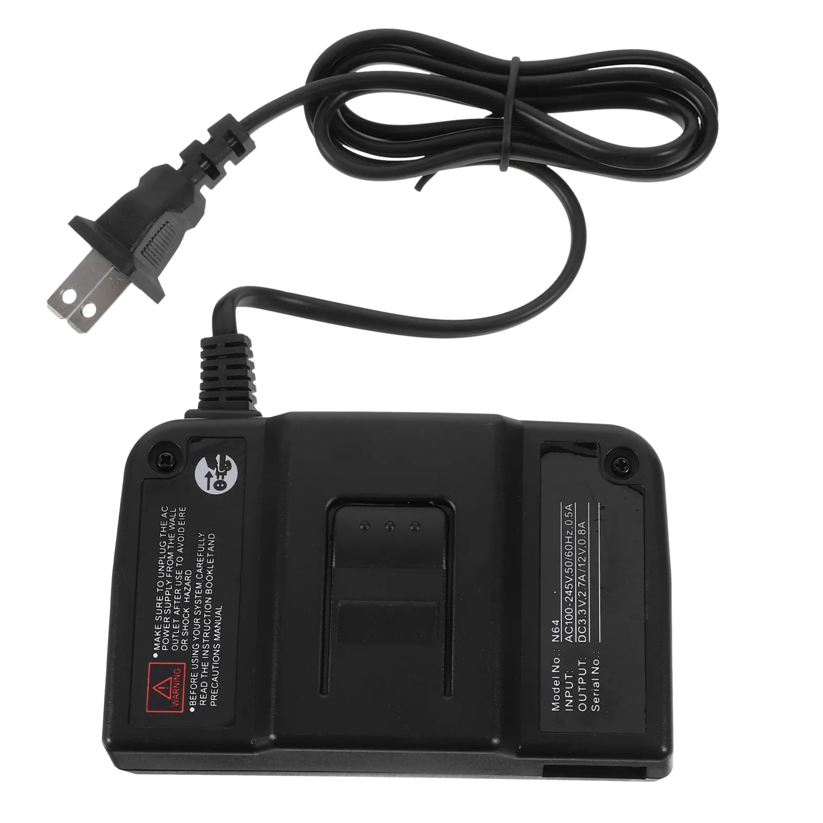 

1 комплект адаптеров питания, высокая совместимость, портативный, идеальная замена блока питания для американских розеток, черный, для игр