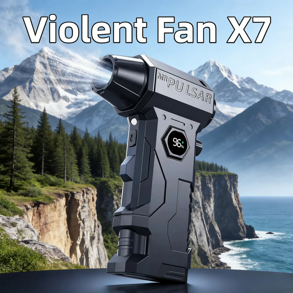

Handheld Mini Turbo Violent Fan Brushless Motor X7 Violent Blower Turbo Jet Fan Industrial Duct Fan Air Duster multi-functional