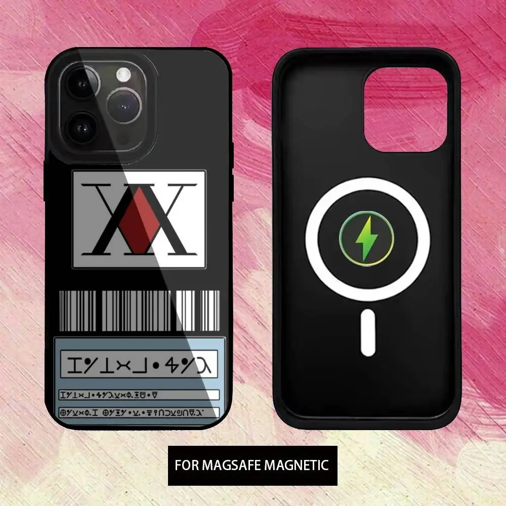حافظة هاتف ترخيص Hxh Hunter X Hunter لهاتف iPhone17,16,15,14,13,12,11 Plus، Pro Max شحن لاسلكي Magsafe مغناطيسي