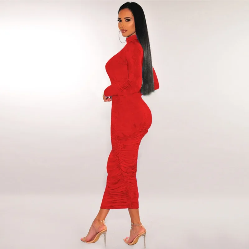 เสื้อยืดแขนยาวจับจีบพิมพ์ลายใหม่สำหรับฤดูใบไม้ผลิ2024แฟชั่นเอวสูงชุดรัดรูปปาร์ตี้คลับ