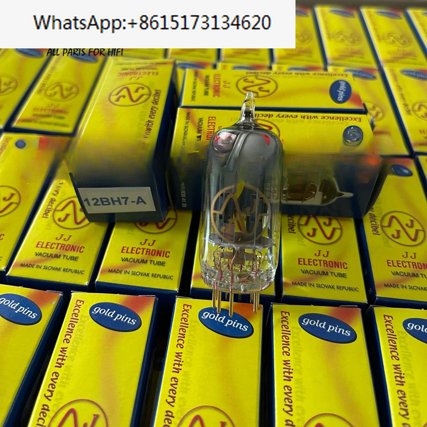 

12BH7A electronic tube 12AY7 gold pin precision matching replaces Dawn EH 12BH7 electronic tube