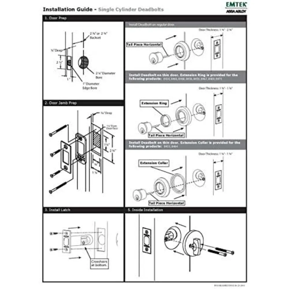 Square Deadbolt Single Cylinder Solid Brass Modern Oil Rubbed Bronze C-Keyway Hardware