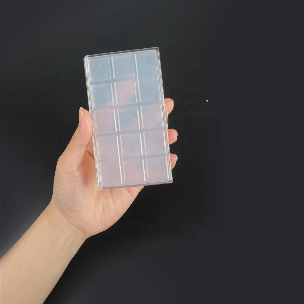 SeamiArt 15 Grids Sealed MoIst Portable Plastic Painting Box for Watercolor Oil Acrylic Gouache Paint Subpackage