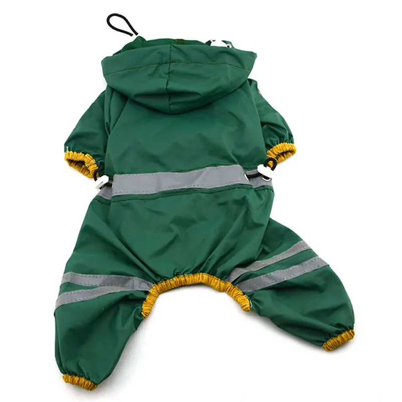 2022 New Year Hot Sale Pet Dog Cat Raincoat Clothes Puppy Jumpsuit Hoody Waterproof Rain Jackets