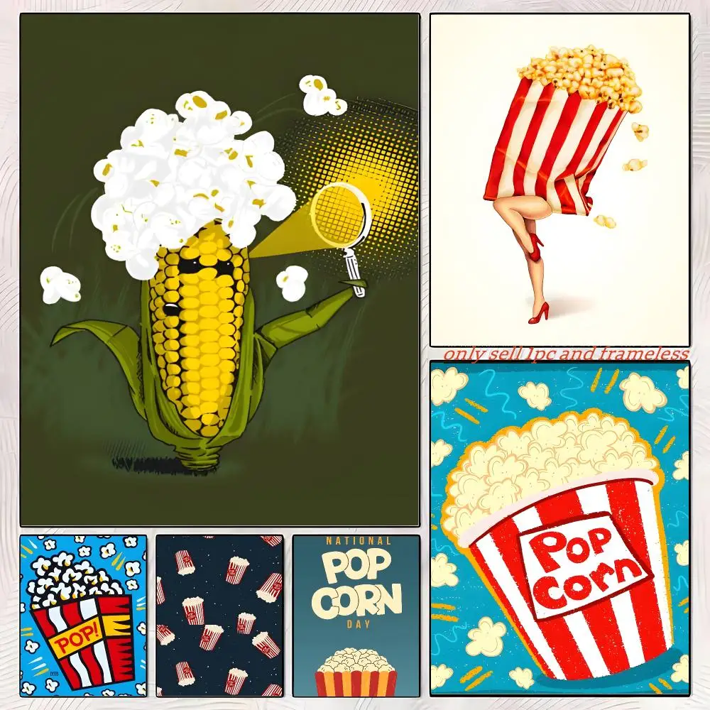 Popcorn Poster Gift with prints Home bedroom living room decoration promotion and display