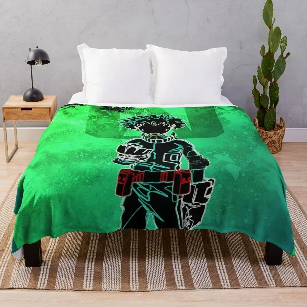 

The Deku Midoriya Izuku Hero Academy #2 Throw Blanket Quilt Shaggy Luxury St wednesday Blankets