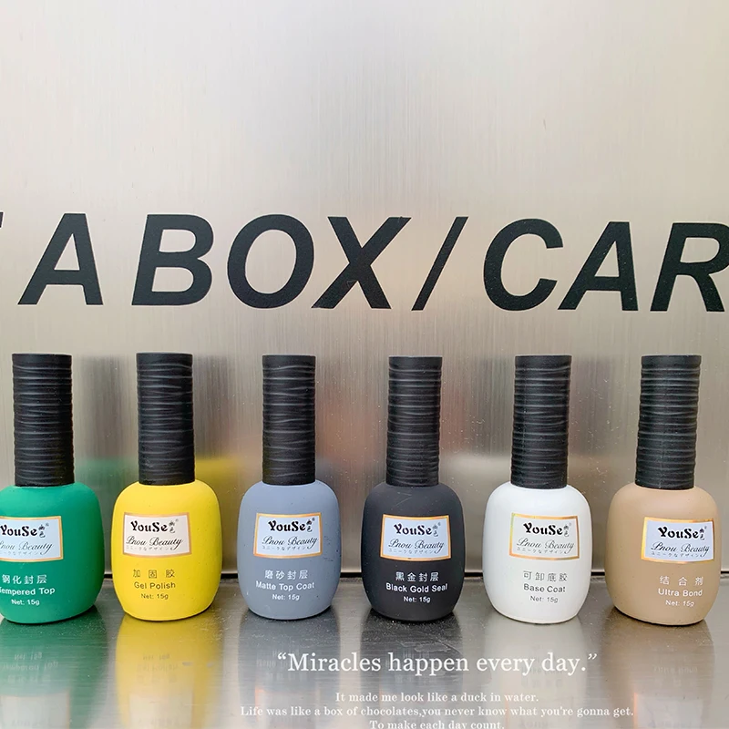 15ml Nagelkunst-Funktionsgel, Basis-Gel, Top Coat, Matter Top Coat, Stärkungsgel, DIY-Nagelkunst-Charme