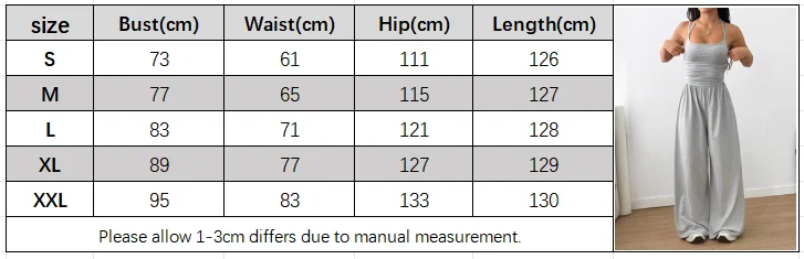 Spring Fall 2025 New Arrival Women's Jumpsuit Solid Color Double-Strap Relaxed-Fit Casual Pants Y2k Clothing