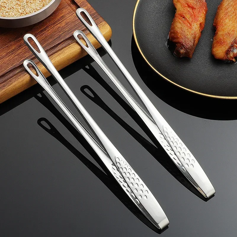 Kitchen Tongs Barbecue Grill Tongs Cooking Tweezers Stainless Steel Salad Meat Food Tongs Clip Buffet BBQ Tools Kitchen Gadgets