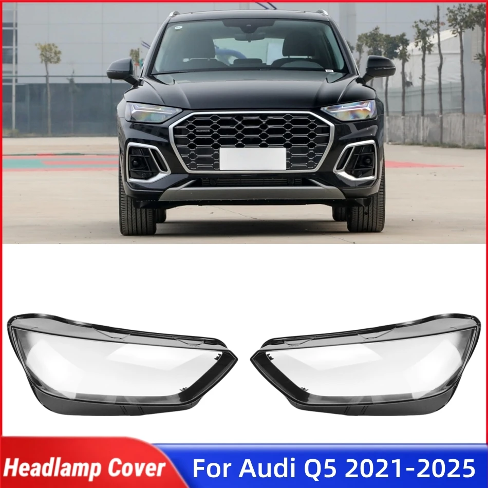 

For Audi Q7 2016 2017 2018 2019 Accessories Front Lamp Lens Glass Cover Car Front Headlight Lens Cover Lights Shell