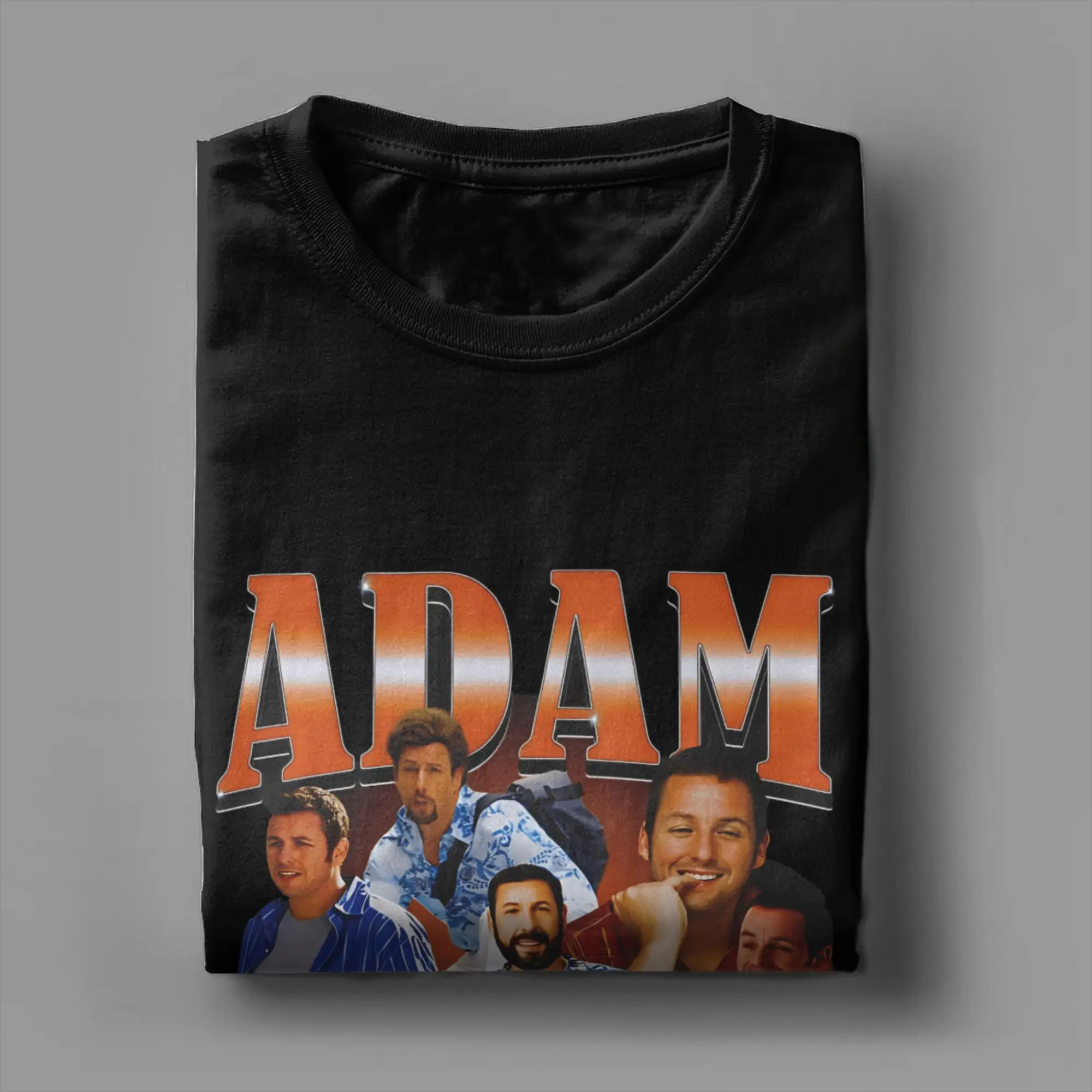 تي شيرت آدم ساندلر للرجال تي شيرت كاجوال عتيق بأكمام قصيرة وفتحة رقبة مستديرة ملابس قطنية أصلية