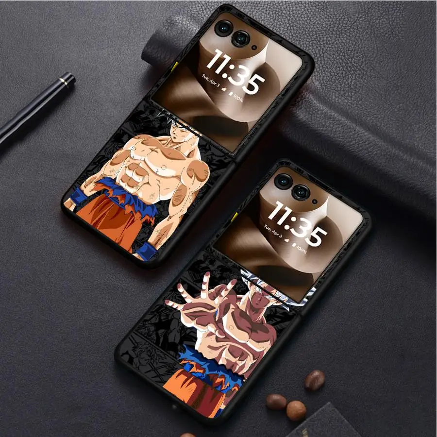 Back Phone Cover Luxury Funda Case for Motorola 60 Ultra 50/60 50 Dragon Ball Saiyan 4 Son Goku