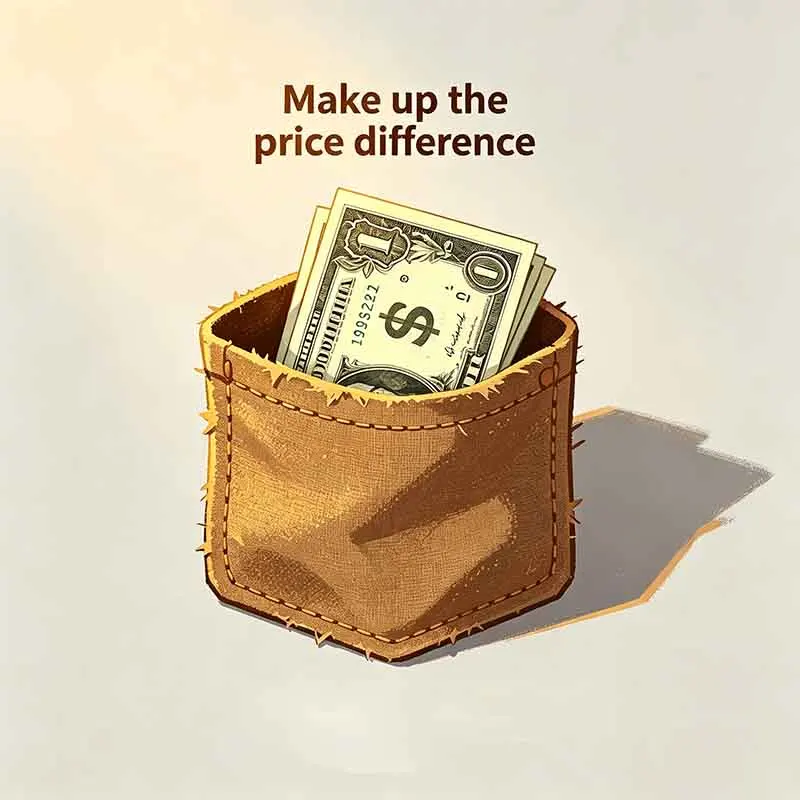 Price difference / Extra additional postage Freight difference