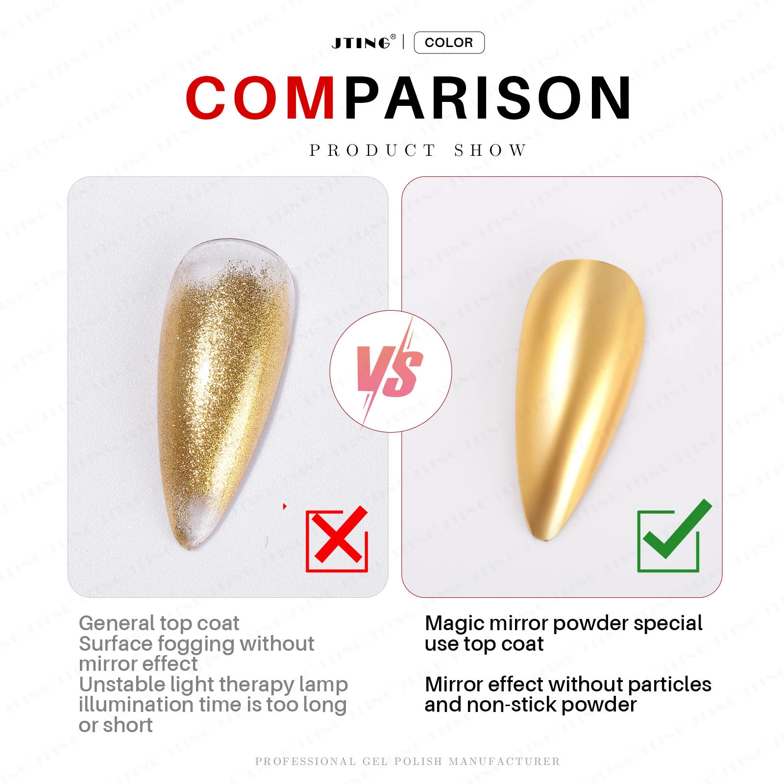 JTING 1 قطعة 15 مللي المهنية سهلة الاستخدام نباتي الراتنج الطبيعي الكروم مرآة سحرية مسحوق معطف فوقي هلام البولندية لا عصا مسحوق #3