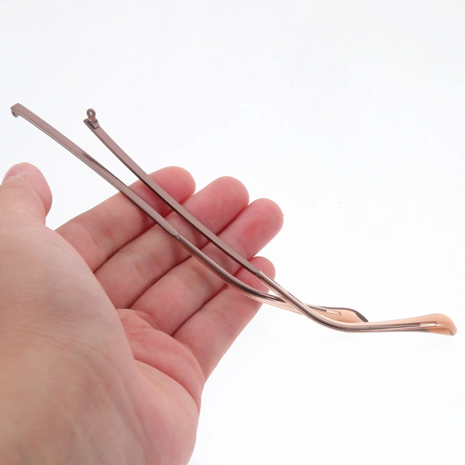 1Pair Universal Metal Eyeglasses Replacement Temple Arms for Glasses Repair Non Slip Ear Pressure Relief Stylish Finish