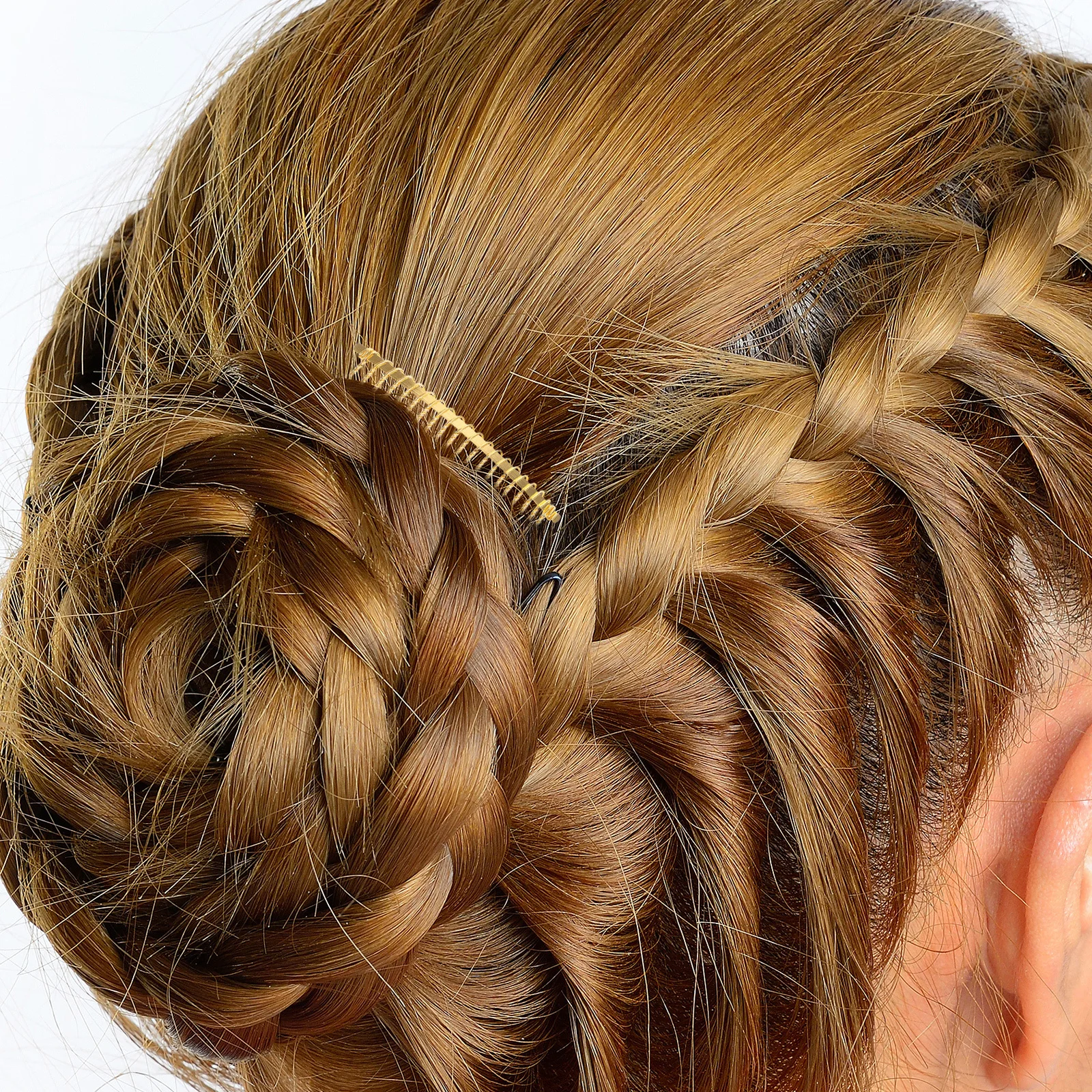 20 قطعة أمشاط الشعر للنساء اكسسوارات مشبك مشط جانبي معدني مع 20 أسنان لمسة نهائية ذهبية أنيقة أنيقة حامل كعكة أوبدو آمن #4