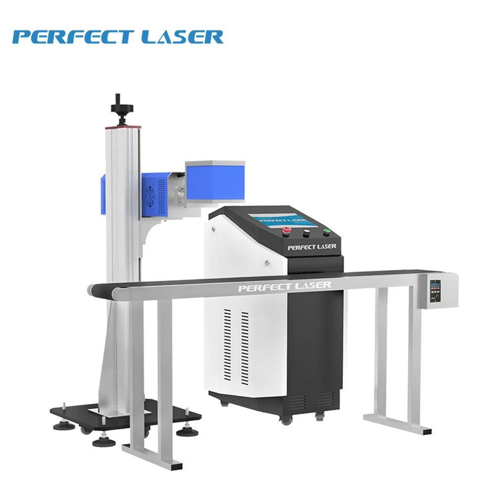 Perfect Laser mineral water bottle conveyor belt online coding Expiry Date Laser Printer for Plastic Bottles