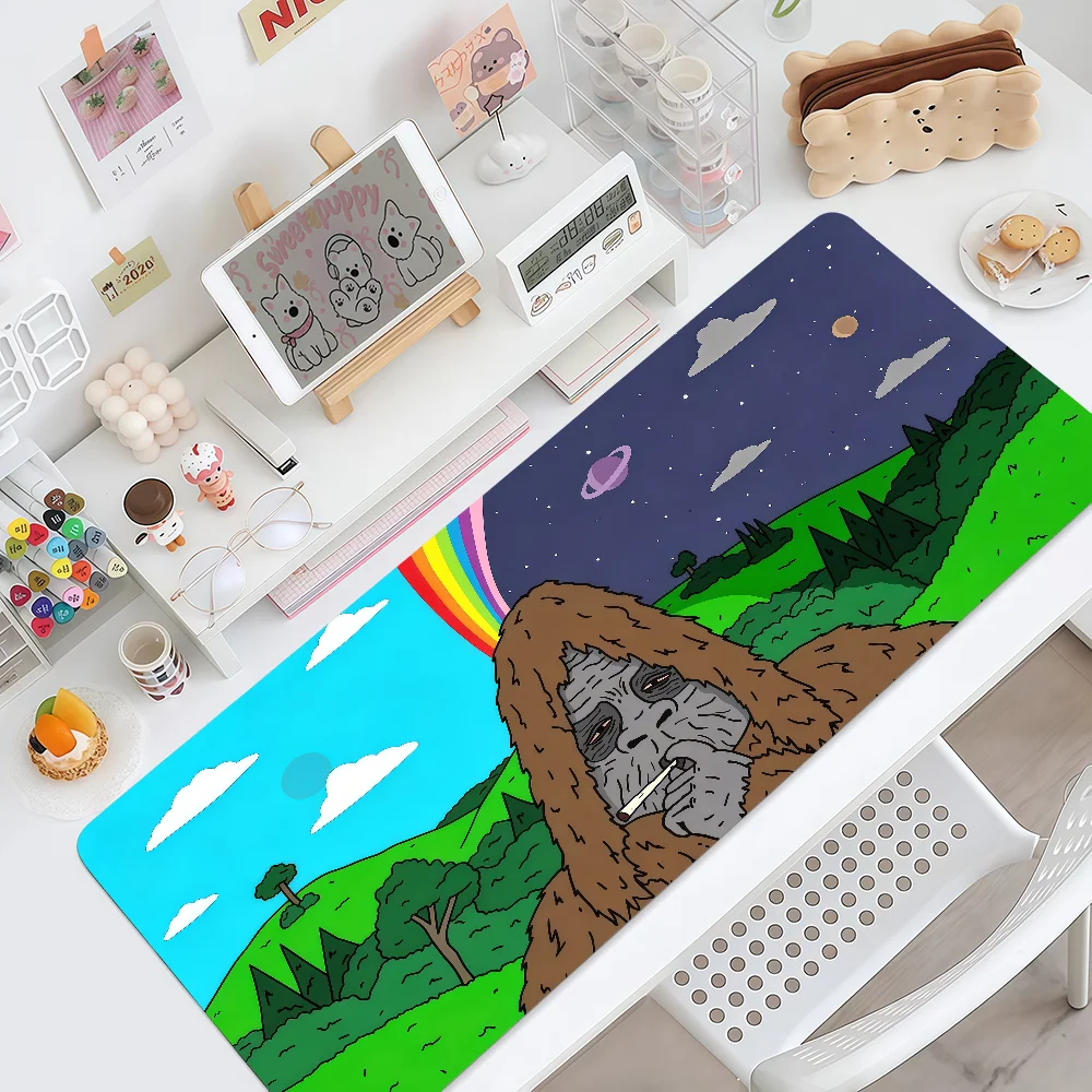 Big L-Lez Mouse Pad Cartoon MousePad Non-slip Lockedge Office Science Student Gaming Thickened Large Writing Pad Show Cushion
