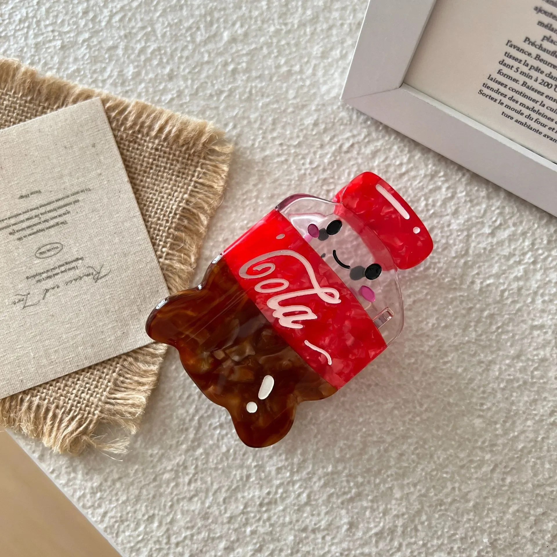 جديد كول كولا مشبك شعر متعة شرب زجاجة مشبك شعر خلات فحم الكوك الصيف مخلب كليب القرش كليب إكسسوارات الشعر للنساء الفتيات