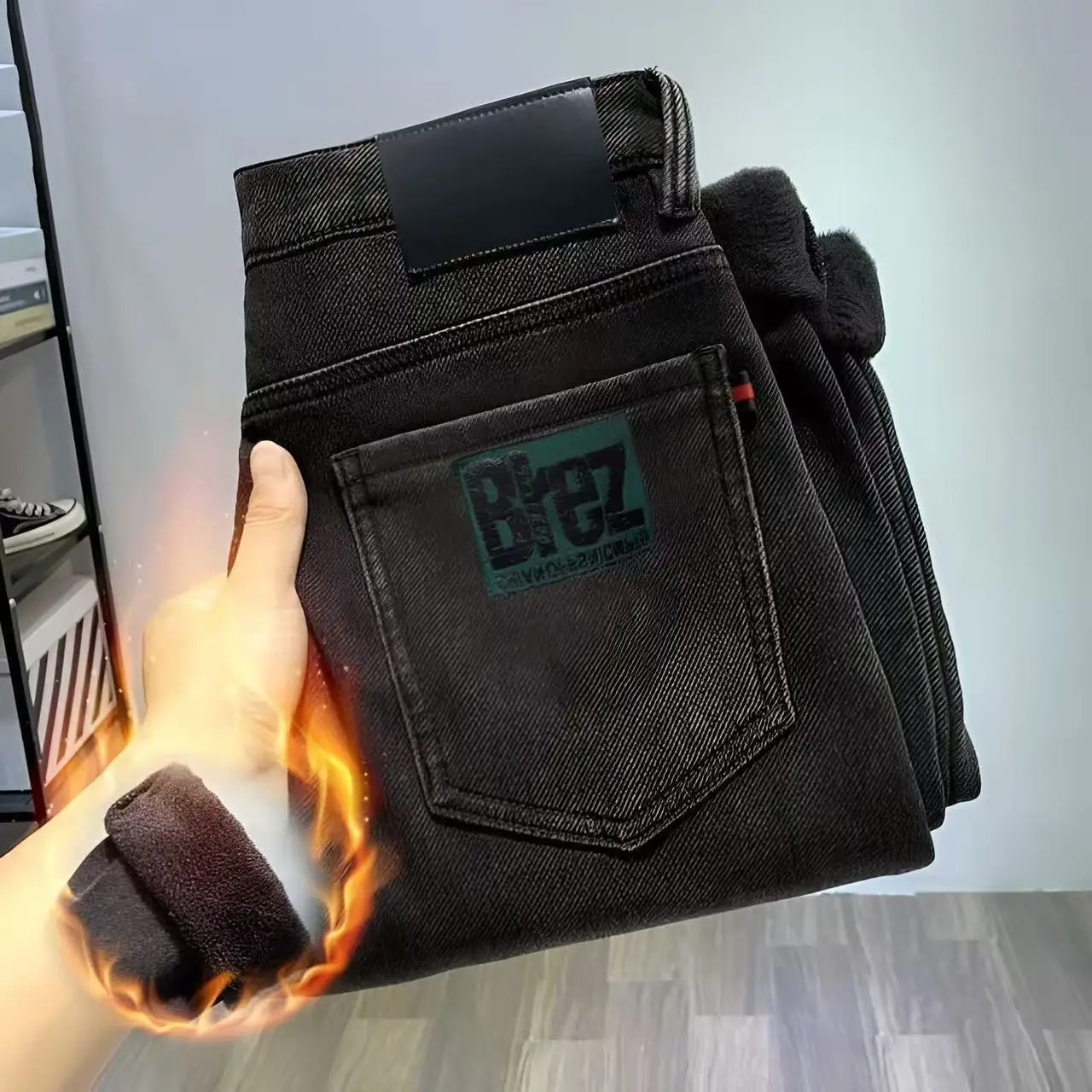 Thumbnail 2 - #9 Latest Mens Brushed Winter Jeans Offers