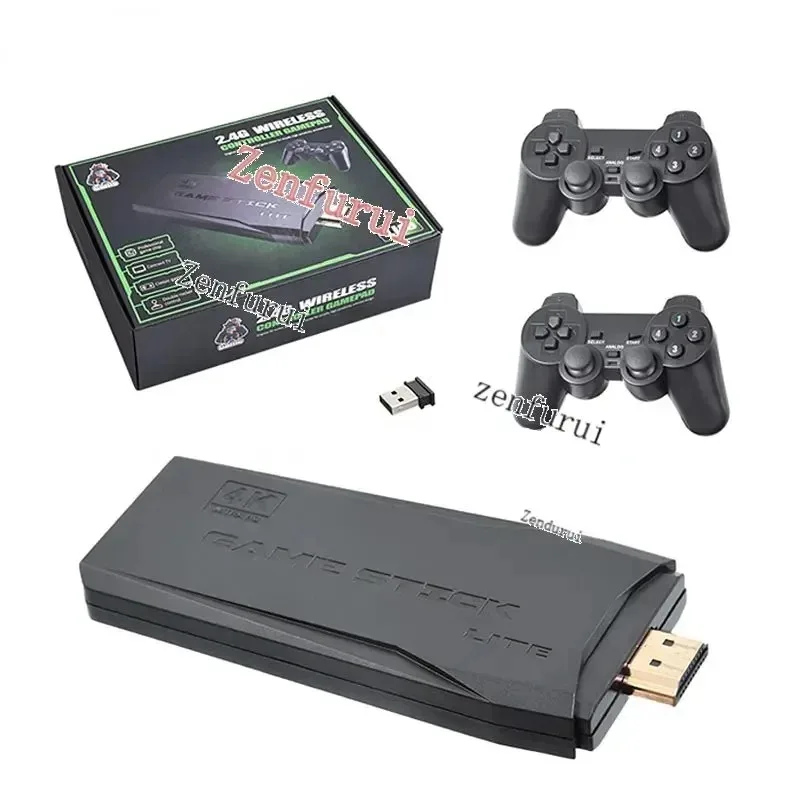 M8 4K HD TV Stick, Built in 3500/10000 Games, Video with Wireless Controller, Console for PS4, Hot Sale