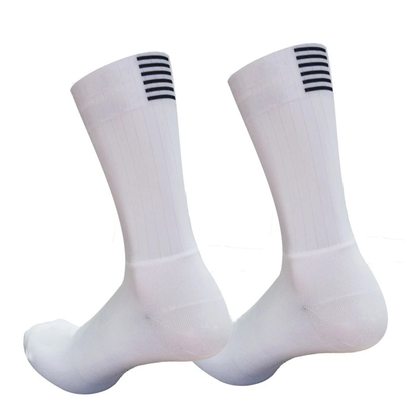 Calcetines de ciclismo profesionales, calcetines aerodinámicos de equipo profesional, cómodos, transpirables, antideslizantes, sin costuras, de