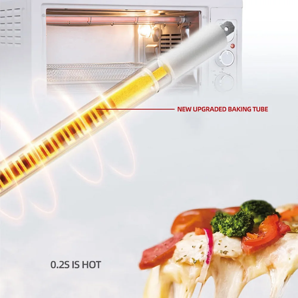 Horno eléctrico comercial de acero inoxidable, freidora de aire totalmente automática, multifuncional, máquina de panadería Fornetto, 45l