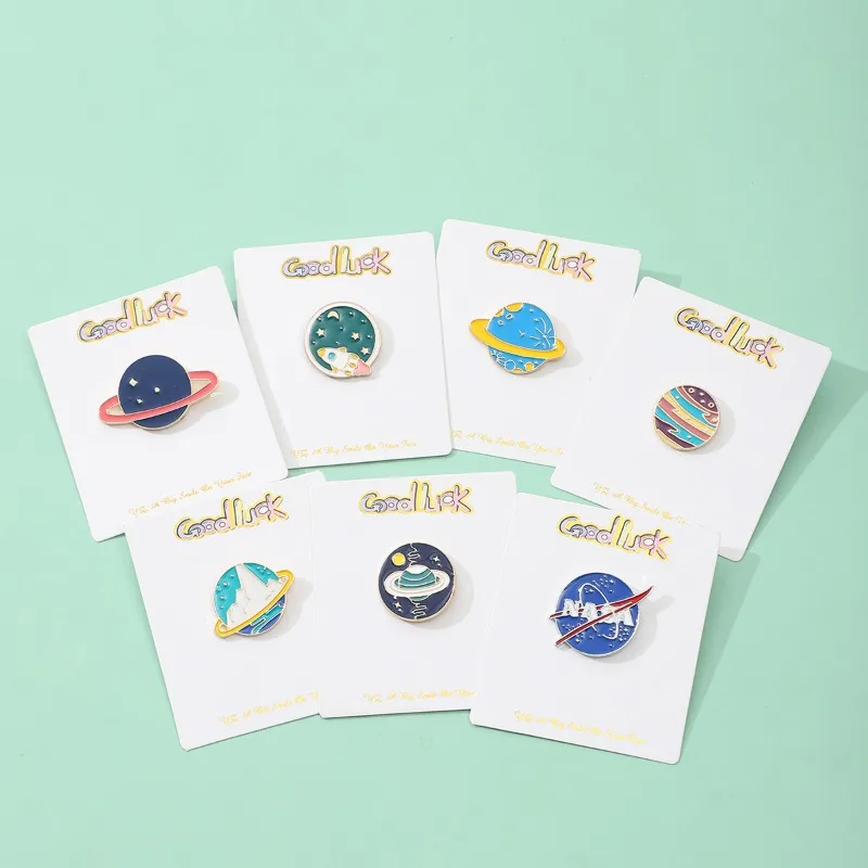 Брошь-с-героями-мультфильмов-ins-космонавт-космическая-планета-сплав-красочный-значок-булавка-сумка-одежда-универсальные-персонализированные-аксессуары-ювелирные-изделия-подарок